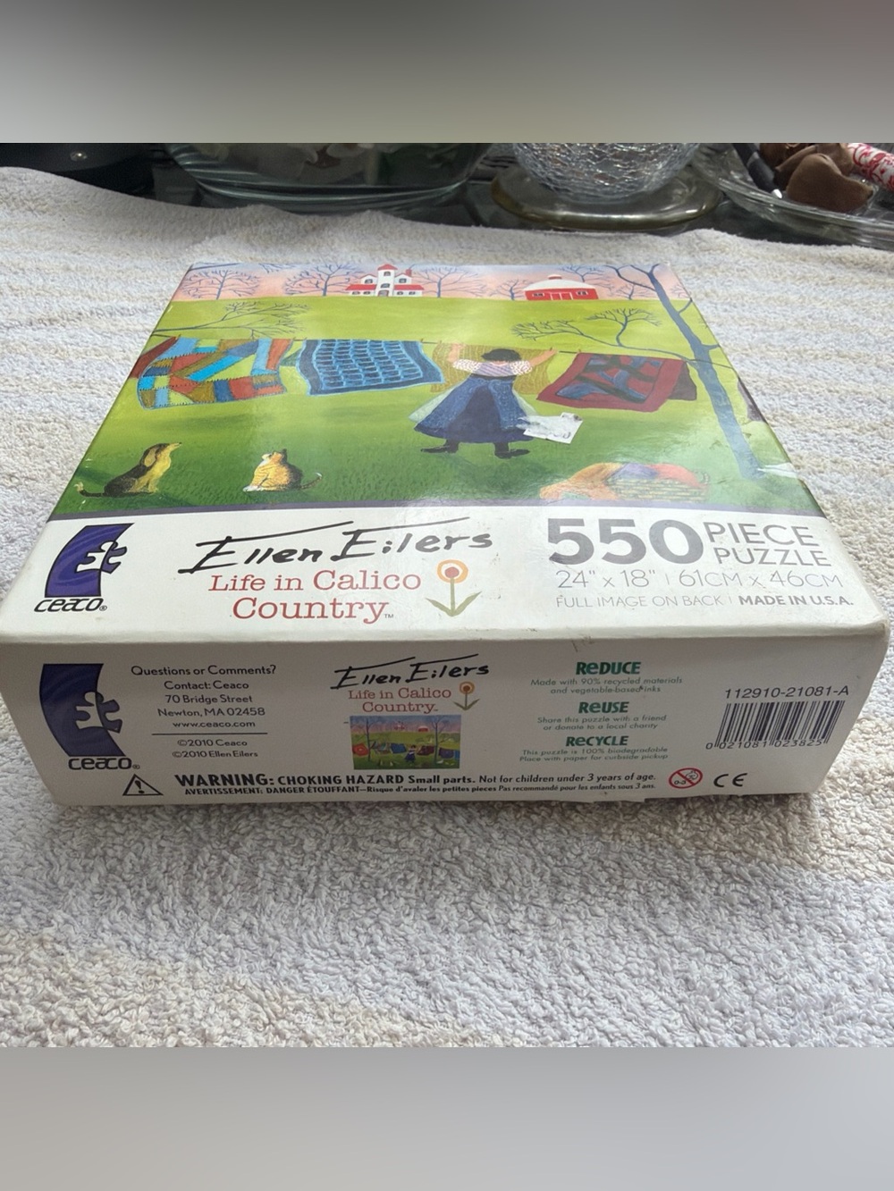 Ceaco Eileen Eilers Life in Calico Country 550pc Interlocking Jigsaw Puzzle